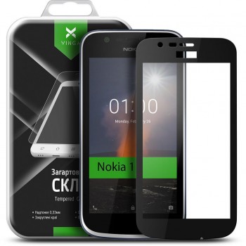 Скло захисне  Vinga для Nokia 1 Black (VTPGS-N1B)