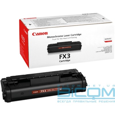 Картридж оригинал. лазерн. CANON FX-3 for Fax L220/295 1557A003
