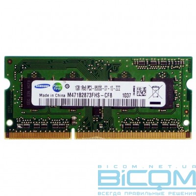 Память для ноутбуков DDR3 1Gb 1333MHz Samsung  (M471B2873FHS-CH9)