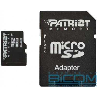 Карта пам'яті MicroSDHC(Class  10) 32Gb Patriot (PSF32GMCSDHC10)