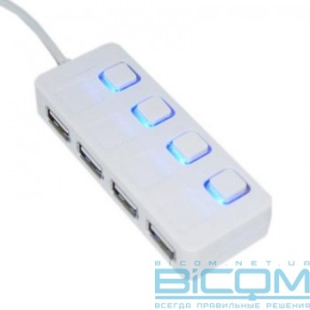 USB-хаб Lapara LA-SLED4 white (LA-SLED4 white)