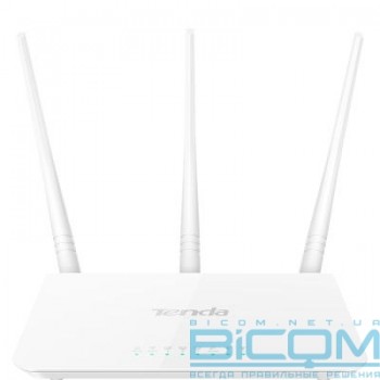 Роутер TENDA F3 802.11nN3003xFELAN,1xFEWAN,3x5dBiAnt