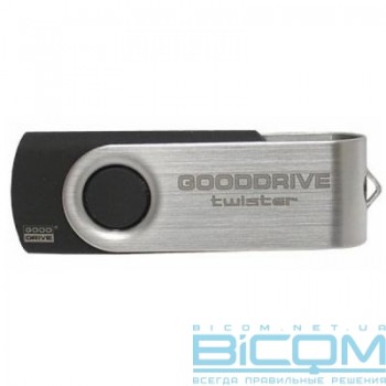 USB флеш USB 2.0 8GB Goodram Twister Black (UTS2-0080K0R11)