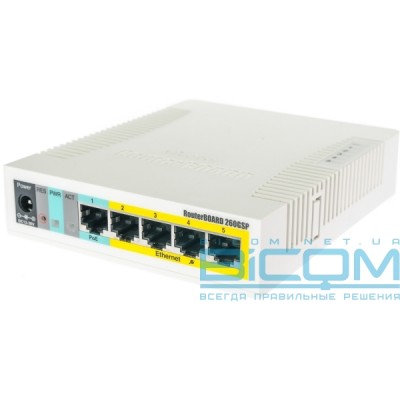 Комутатор Mikrotik RB260GSP