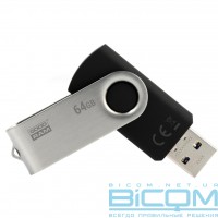 USB флеш 64GB Twister Black USB 2.0 GoodRAM (UTS2-0640K0R11)