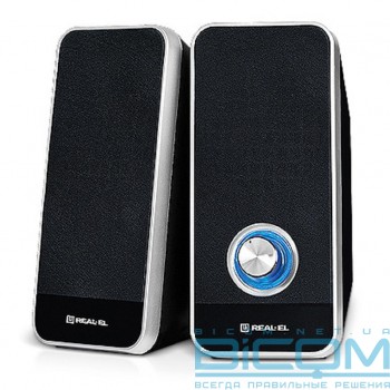 Акустична система REAL-EL S-80, USB, black