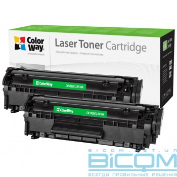 Картридж для HP LJ 1010 (Q2612AF/Canon FX-10 Universal) DUA (CW-HQ2612/FX10FM) Colorway