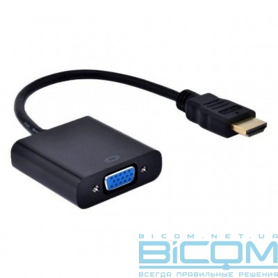 Перехідник HDMI-VGA ST-Lab (U-990) c доп. питанием+ аудио кабель