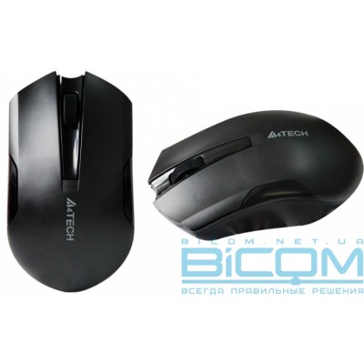 Миша A4-tech G3-200N Black+Blue