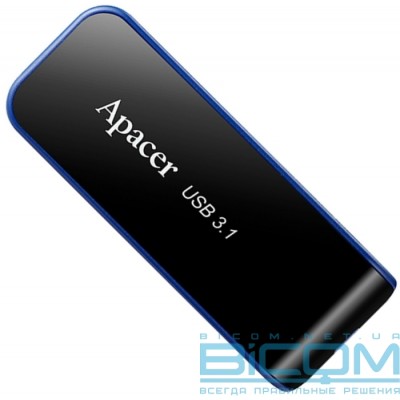 USB флеш 64GB AH356 Black USB 3.0 Apacer (AP64GAH356B-1)