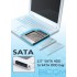 Перехідник Maiwo (NSTOR-12) алюм. для подключения HDD/SSD 2.5'' в 12.7мм в отсек привода ноутбука, SATA3