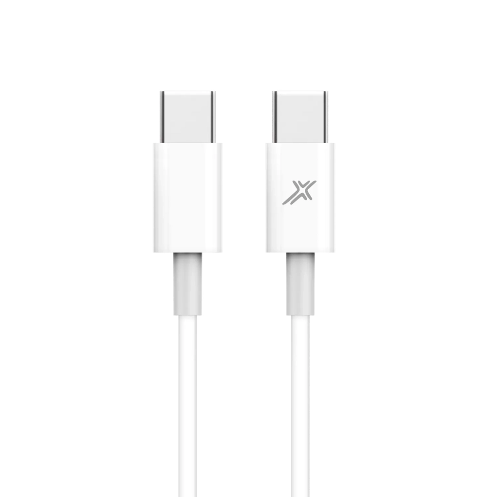 Дата кабель USB-C to USB-C 1.0m 20W CC-03W White Grand-X (CC-03W)